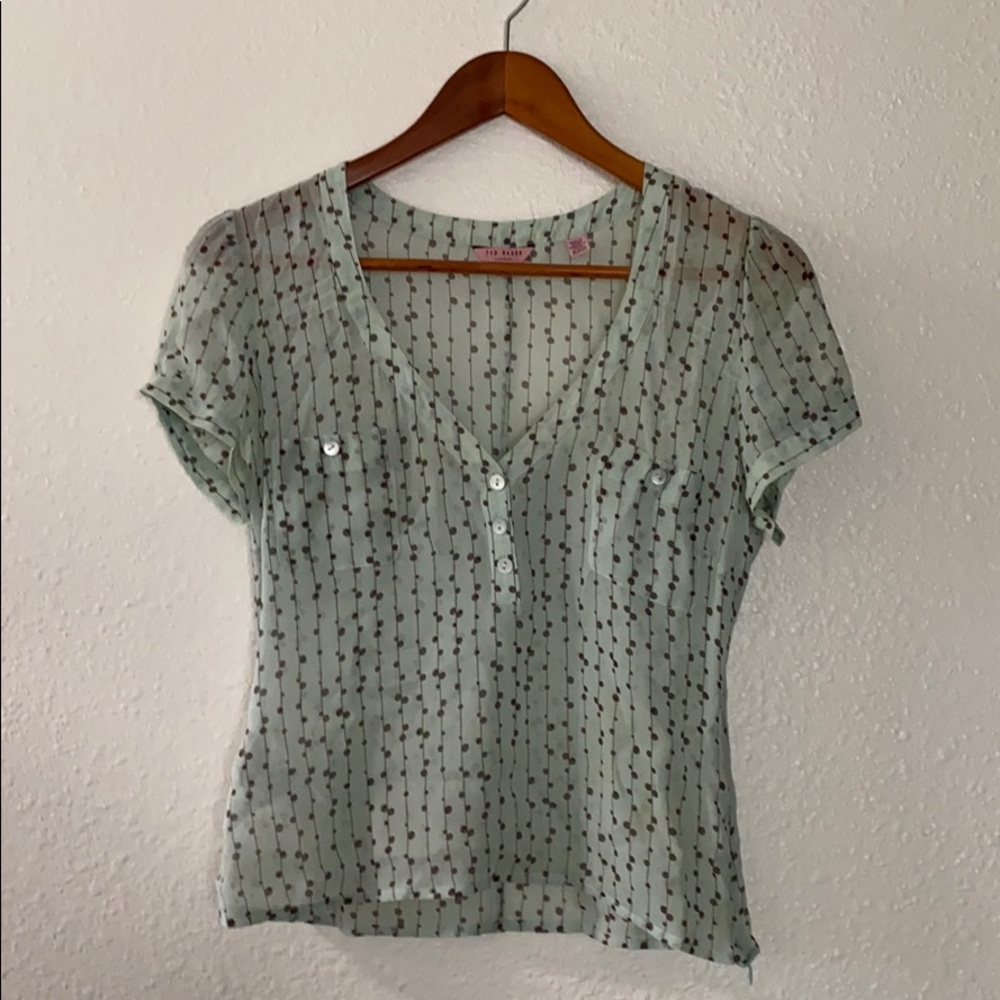 Ted Baker Mint Chocolate Chip Blouse